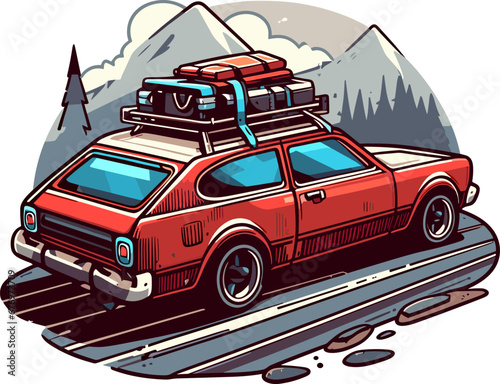 Illustration Vector Graphic of Car