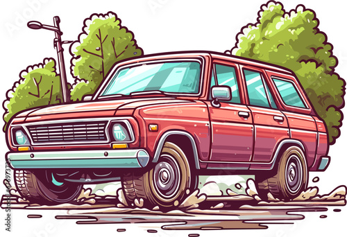 Illustration Vector Graphic of Car