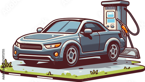 Illustration Vector Graphic of Car