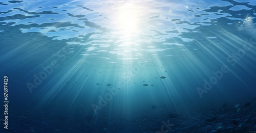 Sunlight Streaming Through Ocean Water  © DigitalLys