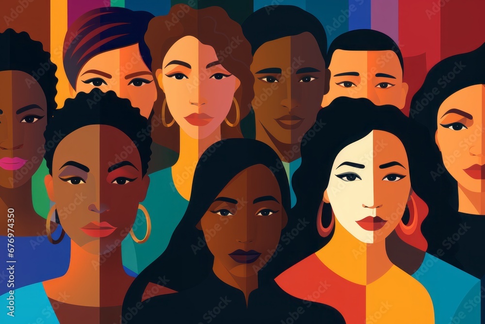 diversity concept digital illustration diversity concept digital illustration