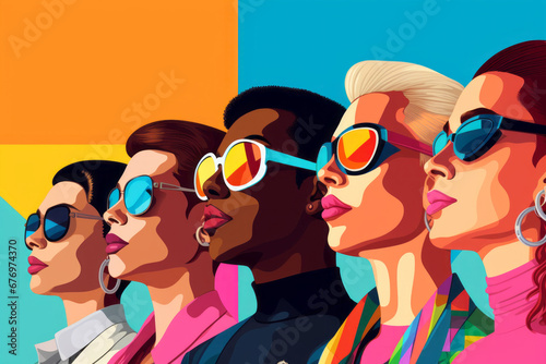 diversity concept digital illustration