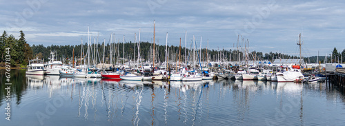 Yachts Moored at Fishermans Wharf Sidney BC Canada © jon