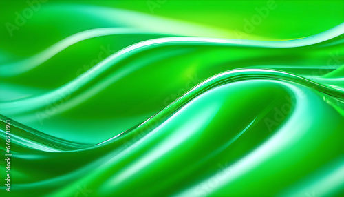 Abstract background Green eco wave, clean water and nature concept, 