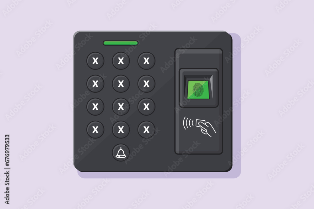 Face recognition, voice authentication and retina scanning. Biometric authentication concept. Colored flat vector illustration isolated. Face recognition, voice authentication and retina scanning. Biometric authentication concept. Colored flat vector illustration isolated.