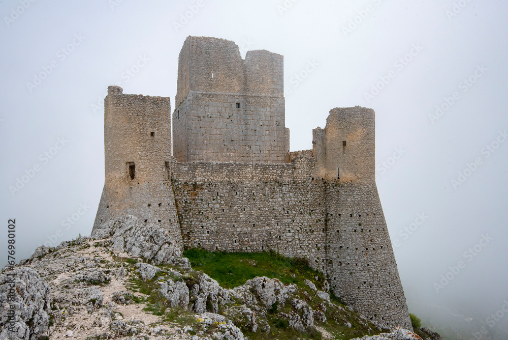 Ruined Stone Fortress of Rocca Calascio - Italy