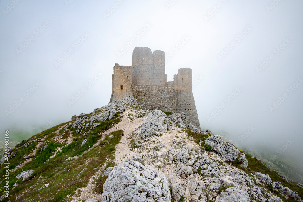 Ruined Stone Fortress of Rocca Calascio - Italy