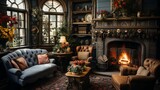 A cozy parlor where tales come to life
