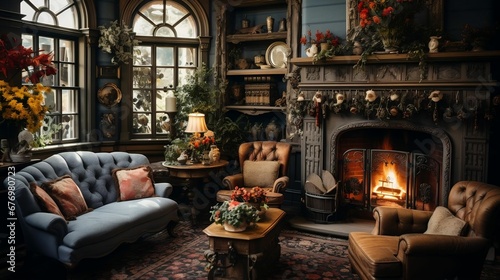 A cozy parlor where tales come to life 