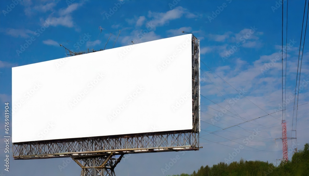 Panneau d'Affichage Blanc en Plein Air