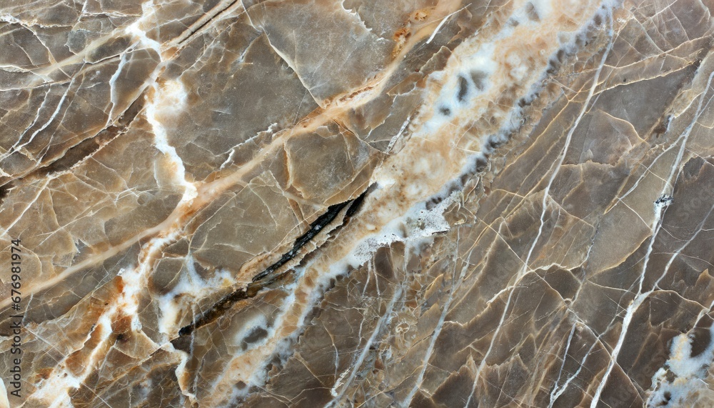 Surface de Marbre Marron avec Veinures Blanches