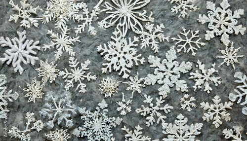 Obraz na płótnie Flocons de Neige Variés w salonie