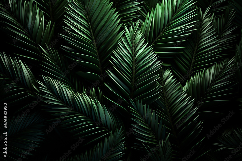 Green spruce branches at night without decoration. View from above. Green spruce branches at night without decoration. View from above.