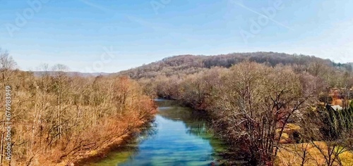 Tennessee river in winter