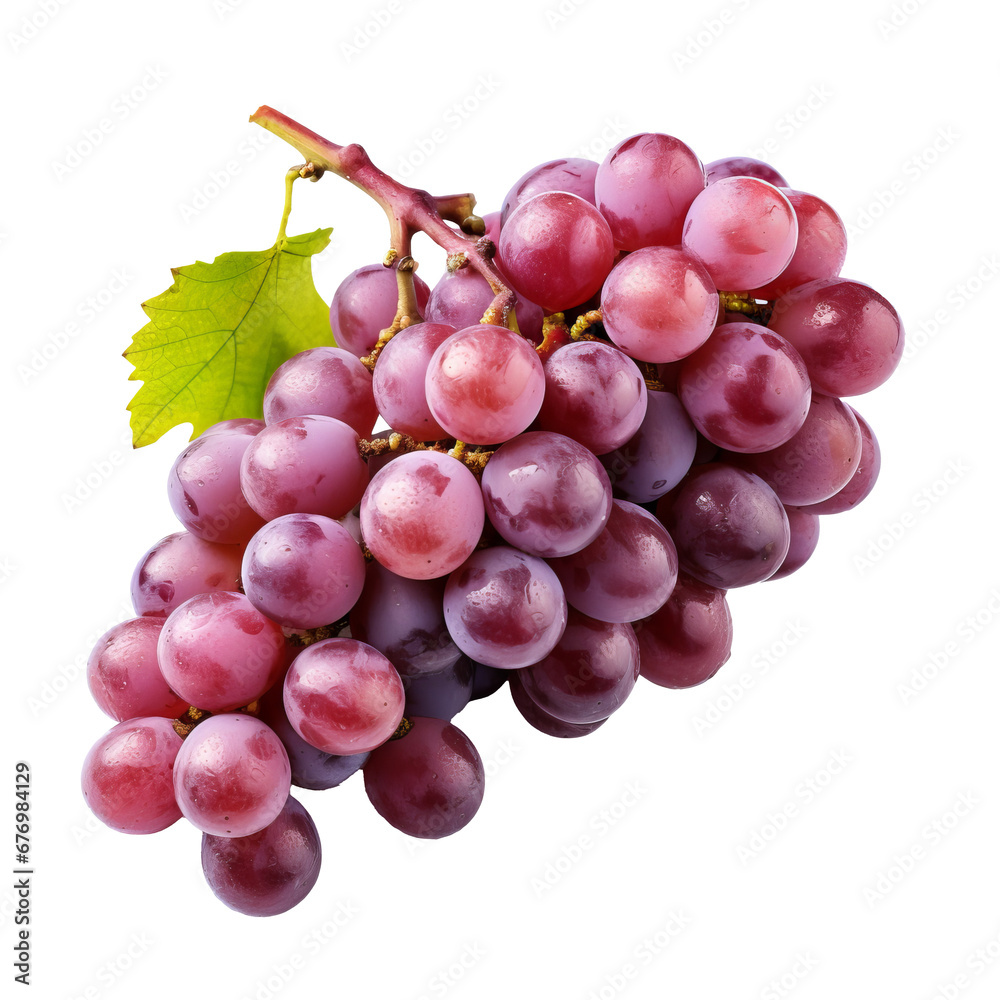 Fototapeta premium A complete grape graphic is displayed against a see-through backdrop, showcasing its rounded shape and textured surface.