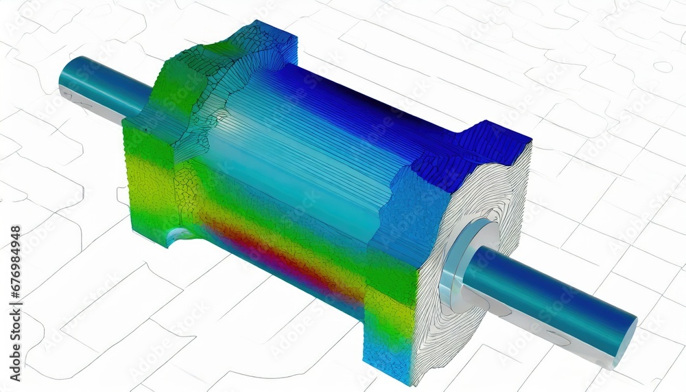 Modélisation 3D en Ingénierie: Analyse de Contrainte sur Composant Mécanique