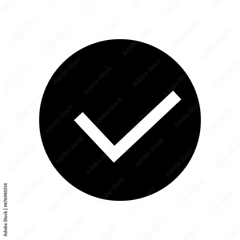Check, circle, tick icon. vector flat trendy style illustration on white background..eps Check, circle, tick icon. vector flat trendy style illustration on white background..eps