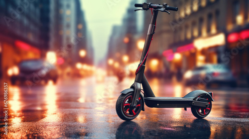 Electric scooters equipped with collision avoidance technology photo