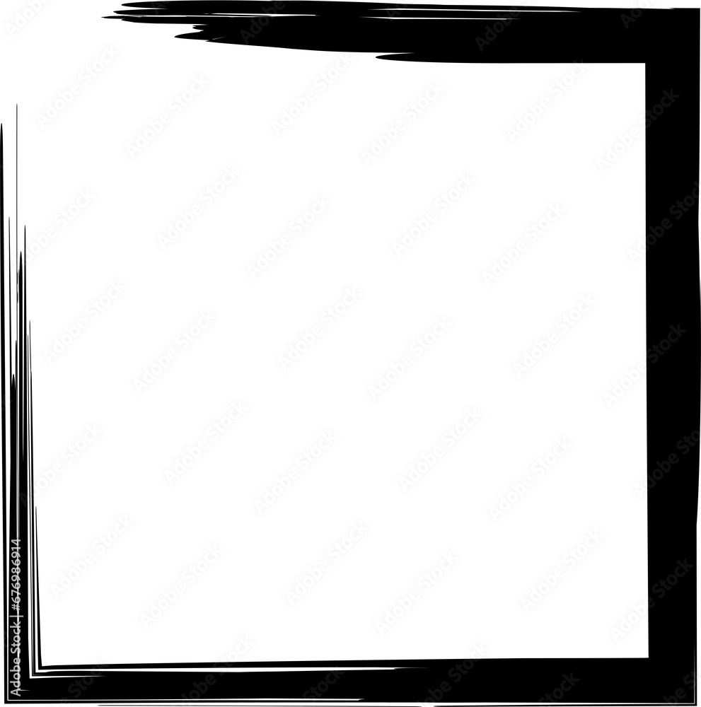 Set of square frames in grunge style. Elements for tags, labels, cards Set of square frames in grunge style. Elements for tags, labels, cards