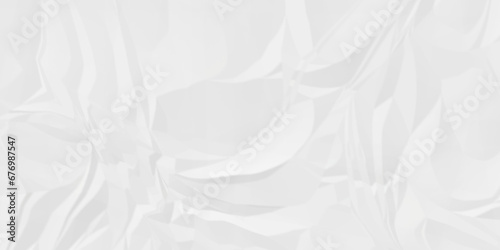 White paper crumpled texture. white fabric textured crumpled white paper background. panorama white paper texture background, crumpled pattern texture background.