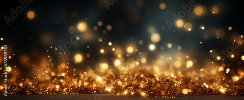 Abstract golden retrowave light effect background