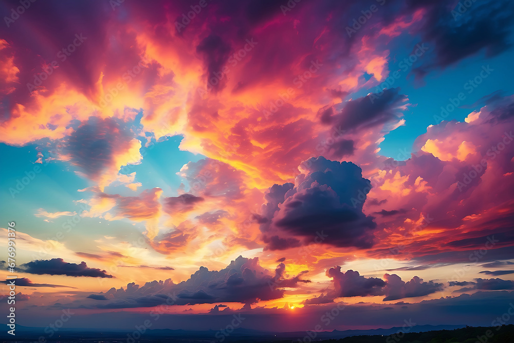 sunset in the sky sunset in the sky