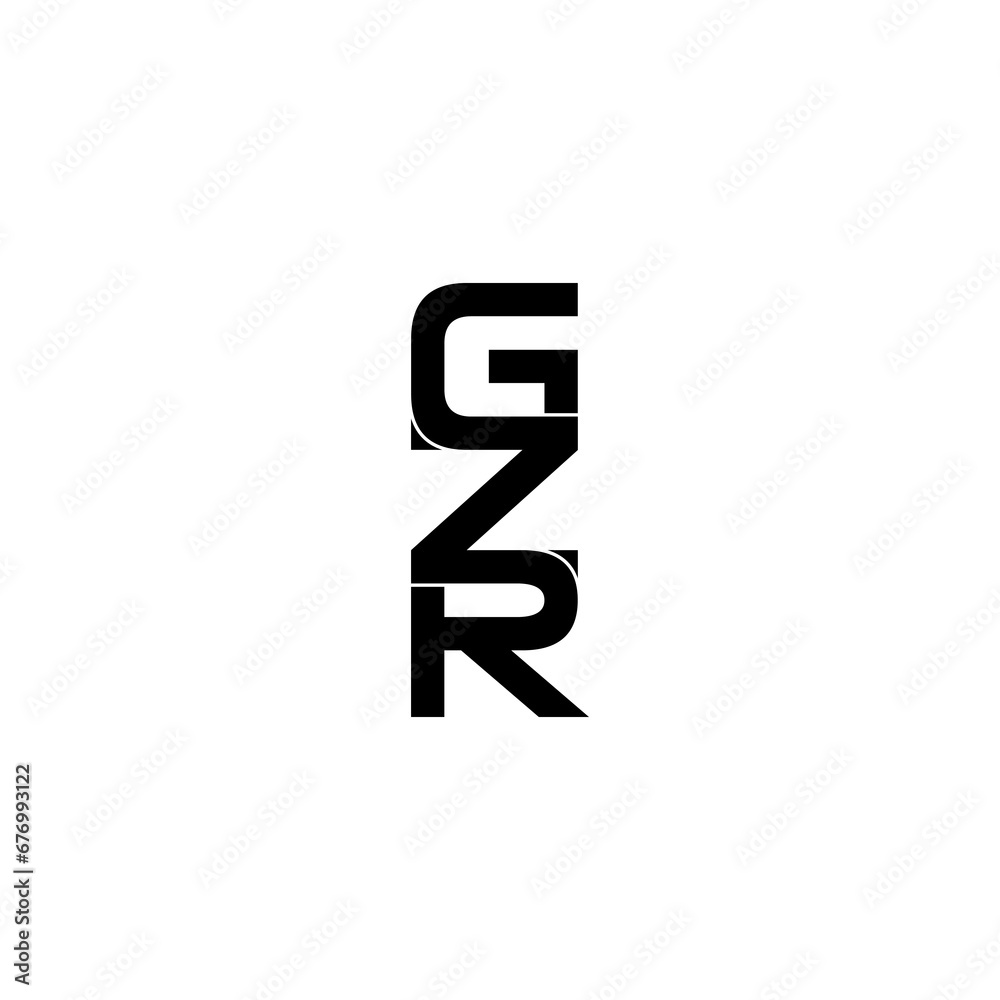 gzr lettering initial monogram logo design gzr lettering initial monogram logo design