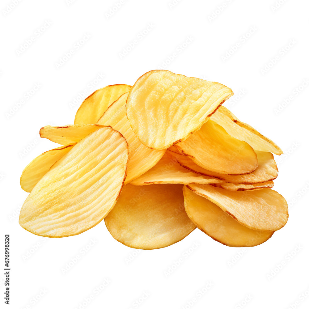potato chips isolated on white potato chips isolated on white