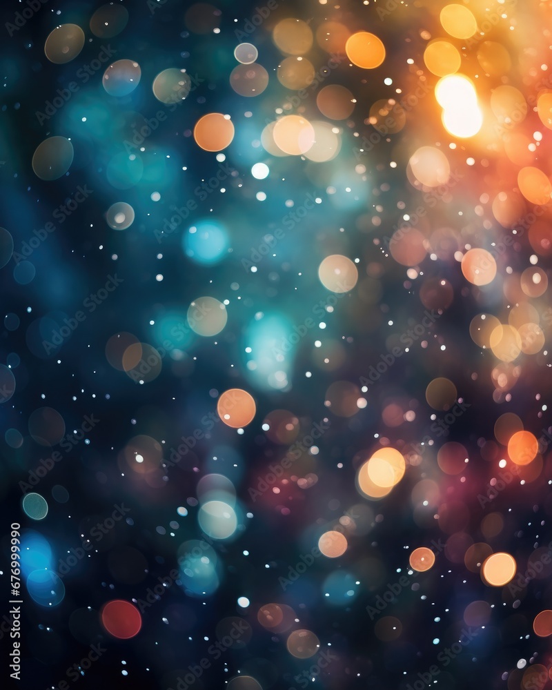 Colorful dark bokeh background Colorful dark bokeh background