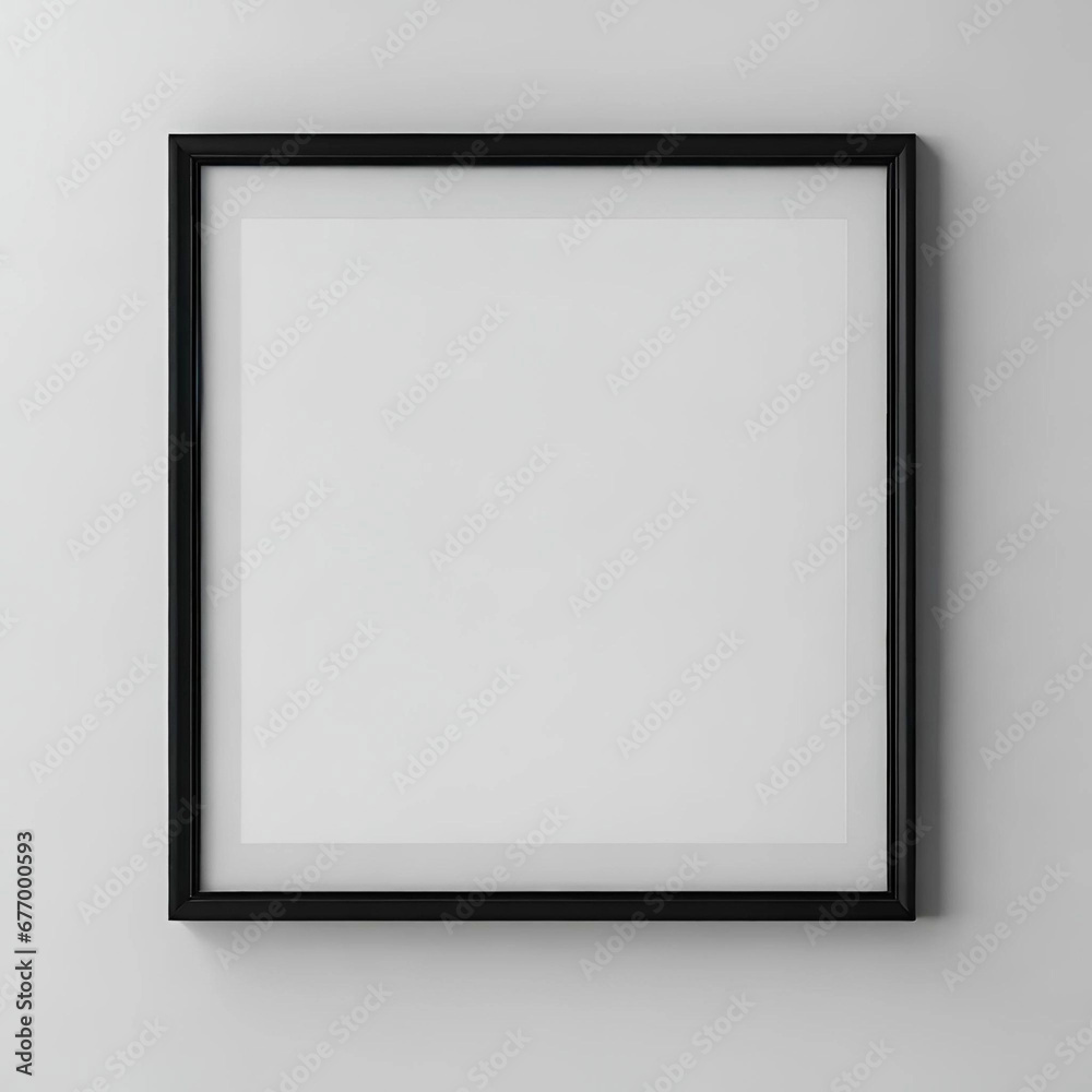 Fototapeta premium Empty Picture Frame Mockup with Elegant Home Decor