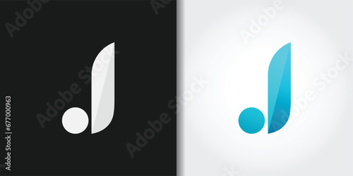 minimalism letter j logo set