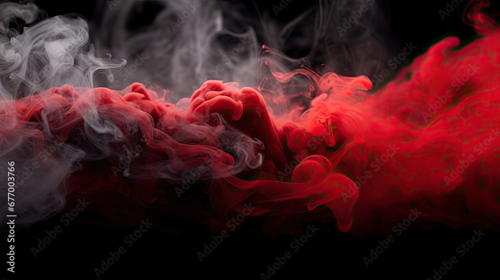 red smoke on black background, red smoke on black background,