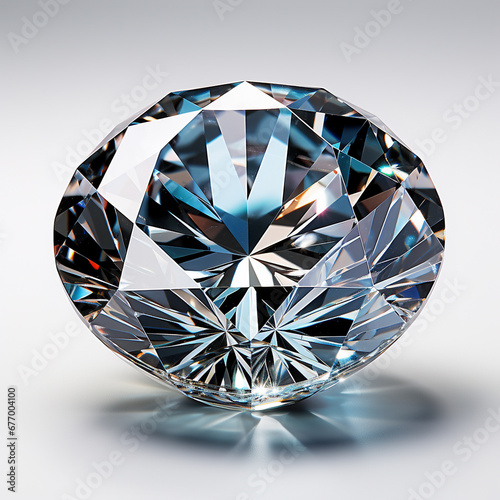 Round Brilliant Diamond Radiates with Multi-faceted Sparkle and Clarity