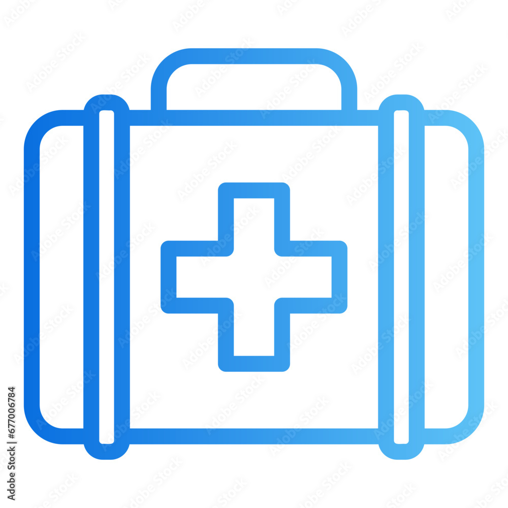 first aid kit gradient icon first aid kit gradient icon