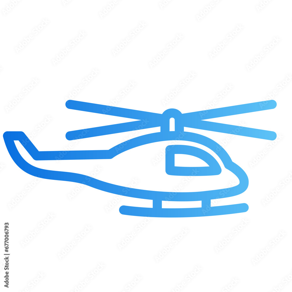 helicopter gradient icon helicopter gradient icon