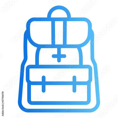 backpack gradient icon