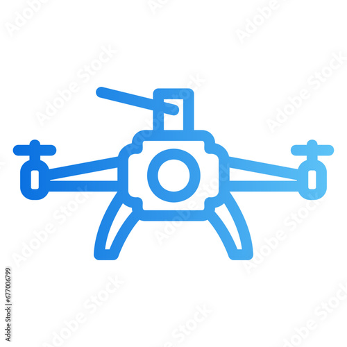 drone gradient icon
