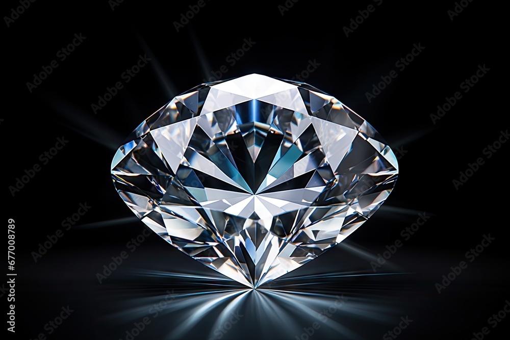 Sparkling gem on pale surface Sparkling gem on pale surface