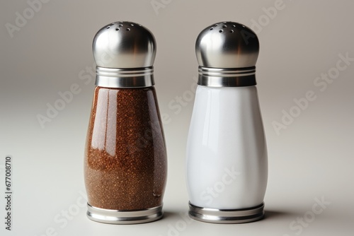 Salt and pepper shakers together