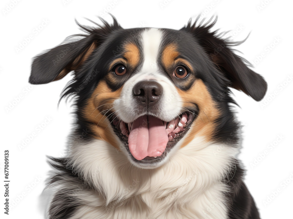 A dog smiling from Generative AI