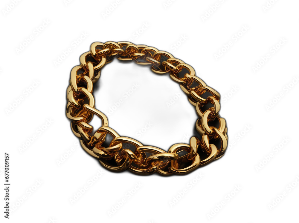 Obraz premium A thick golden chain from Generative AI