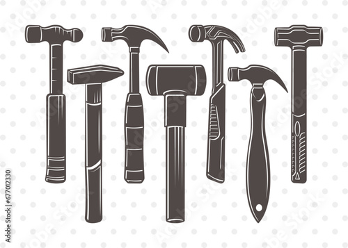 Hammer Clipart SVG Cut File | Claw Hammer Svg | Thor Hammer Svg | Hammer Tool Svg | Hammer Black Svg | Hand Tool Svg | Hammer Svg Bundle