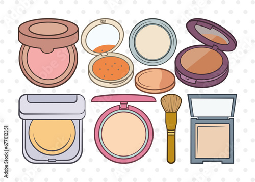 Face Powder Clipart SVG Cut File | Face Powder Mirror SVG Svg | Mirror Svg | Cosmetic Svg | Beauty Svg | Makeup Svg | Fashion Svg | Face Powder Svg Bundle