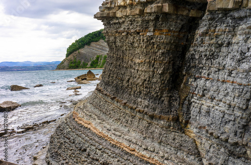 Geological site near the mediterranean sea