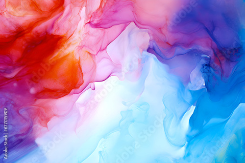 Colorful Ink Art Texture Background-Generative AI