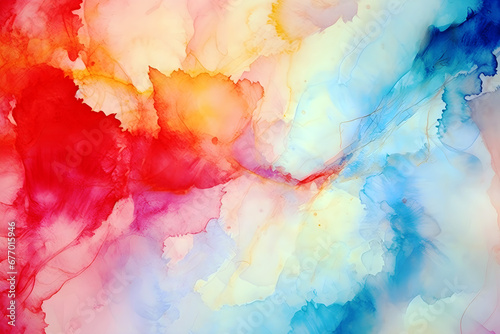 Colorful Ink Art Texture Background-Generative AI