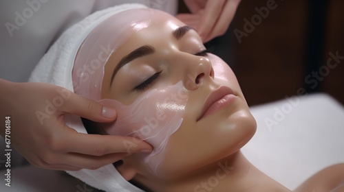 face peeling mask spa beauty treatment skincare