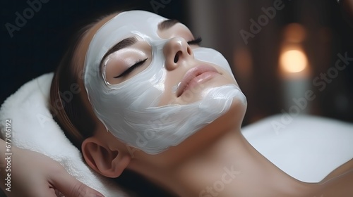 face peeling mask spa beauty treatment skincare