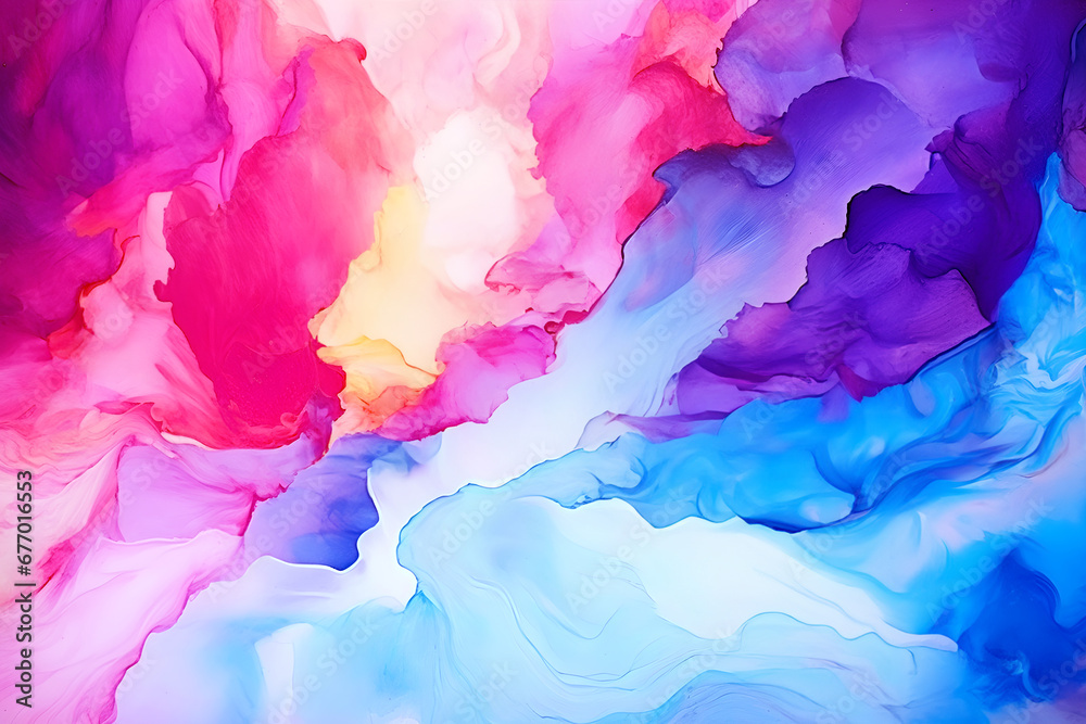 Colorful Ink Art Abstract Backgrounds Web graphics-Generative AI