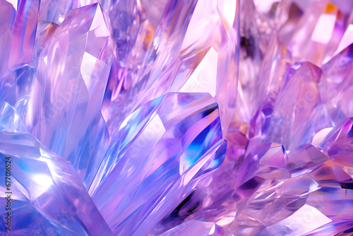 Colorful Crystal Texture Backgrounds-Generative AI